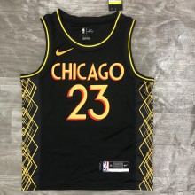 2021 Chicago Bulls City Edition Black #23  JORDAN 1:1  Quality NBA Season Jerseys