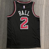 Chicago Bulls Black  #2 BALL  1:1  Quality NBA Season Jerseys