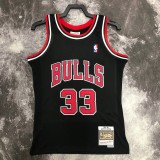 1998  Chicago Bulls Black #33 PIPPEN   1:1  Quality NBA Season Jerseys