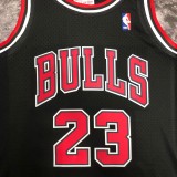 1998  Chicago Bulls Black #23 JORDAN   1:1  Quality NBA Season Jerseys