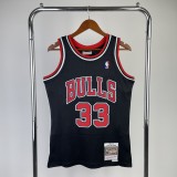 1998  Chicago Bulls Black #33 PIPPEN   1:1  Quality NBA Season Jerseys