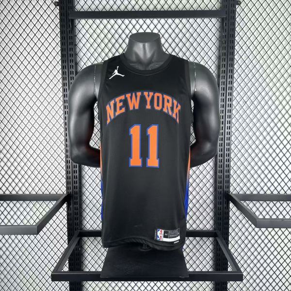 25/26  New York Knicks Black #11 BRUNSON   1:1 Quality NBA  Jerseys