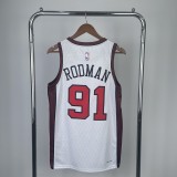 2023  Chicago Bulls  City Edition White #91 RODMAN  1:1  Quality NBA Season Jerseys