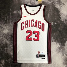 2023  Chicago Bulls  City Edition White #23 JORDAN   1:1  Quality NBA Season Jerseys