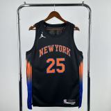 25/26  New York Knicks Black #25 BRIDGES 1:1 Quality NBA  Jerseys