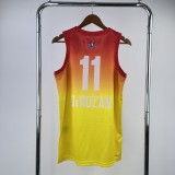 2023  Chicago Bulls Yellow ALL-STAR #11 DEROZAN   1:1  Quality NBA Season Jerseys