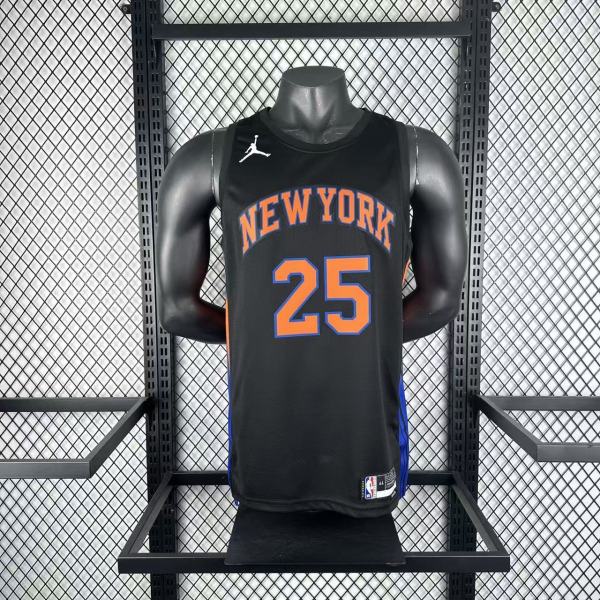 25/26  New York Knicks Black #25 BRIDGES 1:1 Quality NBA  Jerseys