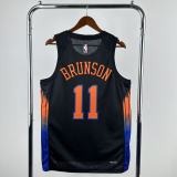 25/26  New York Knicks Black #11 BRUNSON   1:1 Quality NBA  Jerseys
