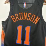25/26  New York Knicks Black #11 BRUNSON   1:1 Quality NBA  Jerseys
