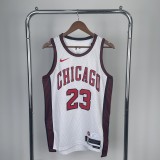 2023  Chicago Bulls  City Edition White #23 JORDAN   1:1  Quality NBA Season Jerseys