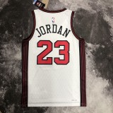 2023  Chicago Bulls  City Edition White #23 JORDAN   1:1  Quality NBA Season Jerseys