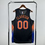 25/26  New York Knicks Black #00 CLARKSON  1:1 Quality NBA  Jerseys