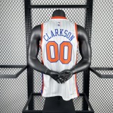 2025  New York Knicks  White #00 CLARKSON 1:1 Quality NBA  Jerseys