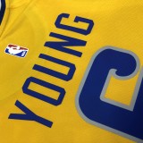 2023  Golden State Warriors White  Yellow #6 YOUNG  1:1  Quality NBA Season Jerseys