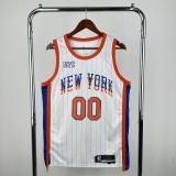 2025  New York Knicks  White #00 CLARKSON 1:1 Quality NBA  Jerseys