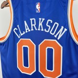 2023  New York Knicks  Blue #00 CLARKSON 1:1 Quality NBA  Jerseys