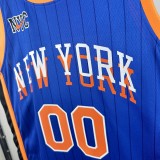 2024  New York Knicks  City Edition Blue #00 CLARKSON  1:1 Quality NBA  Jerseys