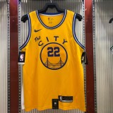 2021 Golden State Warriors Yellow Tram City Edition #22 WIGGINS  1:1  Quality NBA Season Jerseys