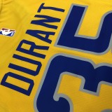 Golden State Warriors  Yellow #35 DURANT 1:1  Quality NBA Season Jerseys