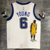 Golden State Warriors  White #6 YOUNG 1:1  Quality NBA Season Jerseys