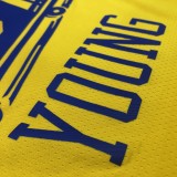 2021 Golden State Warriors Yellow Tram City Edition #6 YOUNG 1:1  Quality NBA Season Jerseys