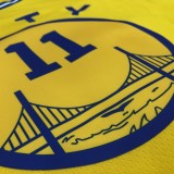2021 Golden State Warriors Yellow Tram City Edition #11 THOMPSON 1:1  Quality NBA Season Jerseys