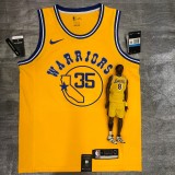 Golden State Warriors  Yellow #35 DURANT 1:1  Quality NBA Season Jerseys