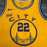 2021 Golden State Warriors Yellow Tram City Edition #22 WIGGINS  1:1  Quality NBA Season Jerseys
