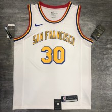 Golden State Warriors White San Francisco #30 CURRY  1:1  Quality NBA Season Jerseys