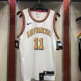 Golden State Warriors White San Francisco  #11 THOMPSON  1:1  Quality NBA Season Jerseys