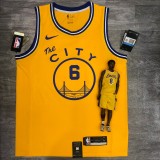 2021 Golden State Warriors Yellow Tram City Edition #6 YOUNG 1:1  Quality NBA Season Jerseys