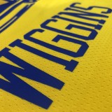 2021 Golden State Warriors Yellow Tram City Edition #22 WIGGINS  1:1  Quality NBA Season Jerseys