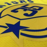 Golden State Warriors  Yellow #35 DURANT 1:1  Quality NBA Season Jerseys