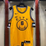 2021 Golden State Warriors Yellow Tram City Edition #6 YOUNG 1:1  Quality NBA Season Jerseys