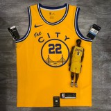 2021 Golden State Warriors Yellow Tram City Edition #22 WIGGINS  1:1  Quality NBA Season Jerseys