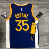 2020 Golden State Warriors Blue V-Neck  #35 DURANT  1:1  Quality NBA Season Jerseys