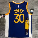 2020 Golden State Warriors Blue V-Neck #30 CURRY  1:1  Quality NBA Season Jerseys