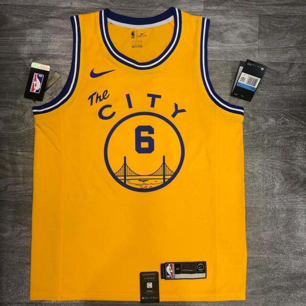 2021 Golden State Warriors Yellow Tram City Edition #6 YOUNG 1:1  Quality NBA Season Jerseys