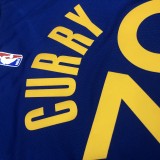2020 Golden State Warriors Blue V-Neck #30 CURRY  1:1  Quality NBA Season Jerseys