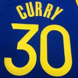 2020 Golden State Warriors Blue V-Neck #30 CURRY  1:1  Quality NBA Season Jerseys