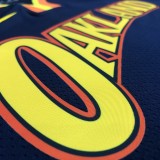 2021 Golden State Warriors V-neck Black City Edition #11 THOMPSON  1:1  Quality NBA Season Jerseys