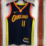 2021 Golden State Warriors V-neck Black City Edition #11 THOMPSON  1:1  Quality NBA Season Jerseys