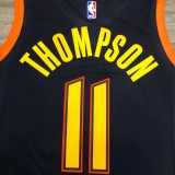 2021 Golden State Warriors V-neck Black City Edition #11 THOMPSON  1:1  Quality NBA Season Jerseys