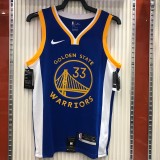 2020 Golden State Warriors V-neck Blue #33 WISEMAN   1:1 Quality NBA Jersey