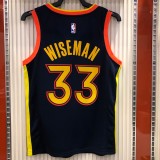 2021 Golden State Warriors V-neck Black City Edition #33 WISEMAN  1:1  Quality NBA Season Jerseys