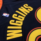 2021 Golden State Warriors V-neck Black City Edition #22 WIGGINS  1:1  Quality NBA Season Jerseys