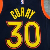 2021 Golden State Warriors V-neck Black City Edition #30 CURRY  1:1  Quality NBA Season Jerseys