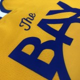 2021 Golden State Warriors Blue V-Neck  Yellow JORDAN #6 YOUNG  1:1  Quality NBA Season Jerseys