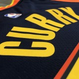 2021 Golden State Warriors V-neck Black City Edition #30 CURRY  1:1  Quality NBA Season Jerseys