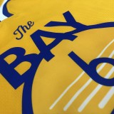 2021 Golden State Warriors Blue V-Neck  Yellow JORDAN #6 YOUNG  1:1  Quality NBA Season Jerseys